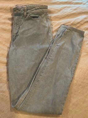 American Apparel Light Wash Denim High Waisted Skinny Jeans
